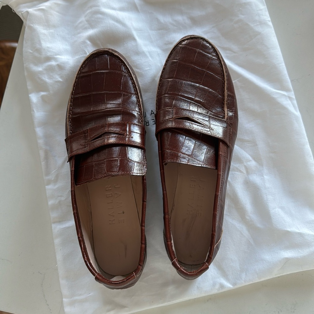 COPY - Jamie Haller Brown Croc Loafers